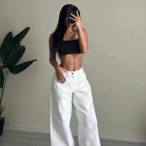 GRJ BAGGY BLANC