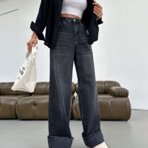 Top sc wide leg noire