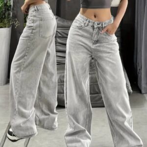 nakd wide leg gris