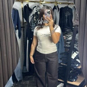 baggy marron zara