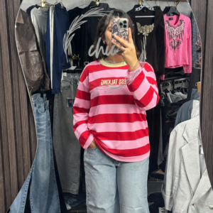 pull a RYURE rouge et rose